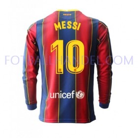 Herre Fotballdrakter FC Barcelona Lionel Messi 10 Hjemme 2020-21 Langermet